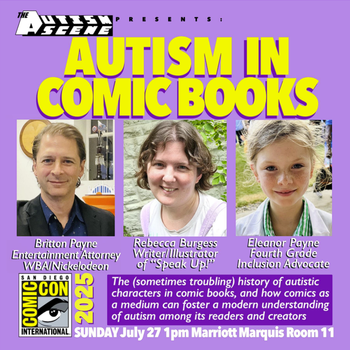 ComicCrusaders's tweet image. San Diego Comic Con brings a โfantasticโ spotlight to autism representation with โAutism in Comic Booksโ! #SDCC2025 ow.ly/YRH250WtbYL