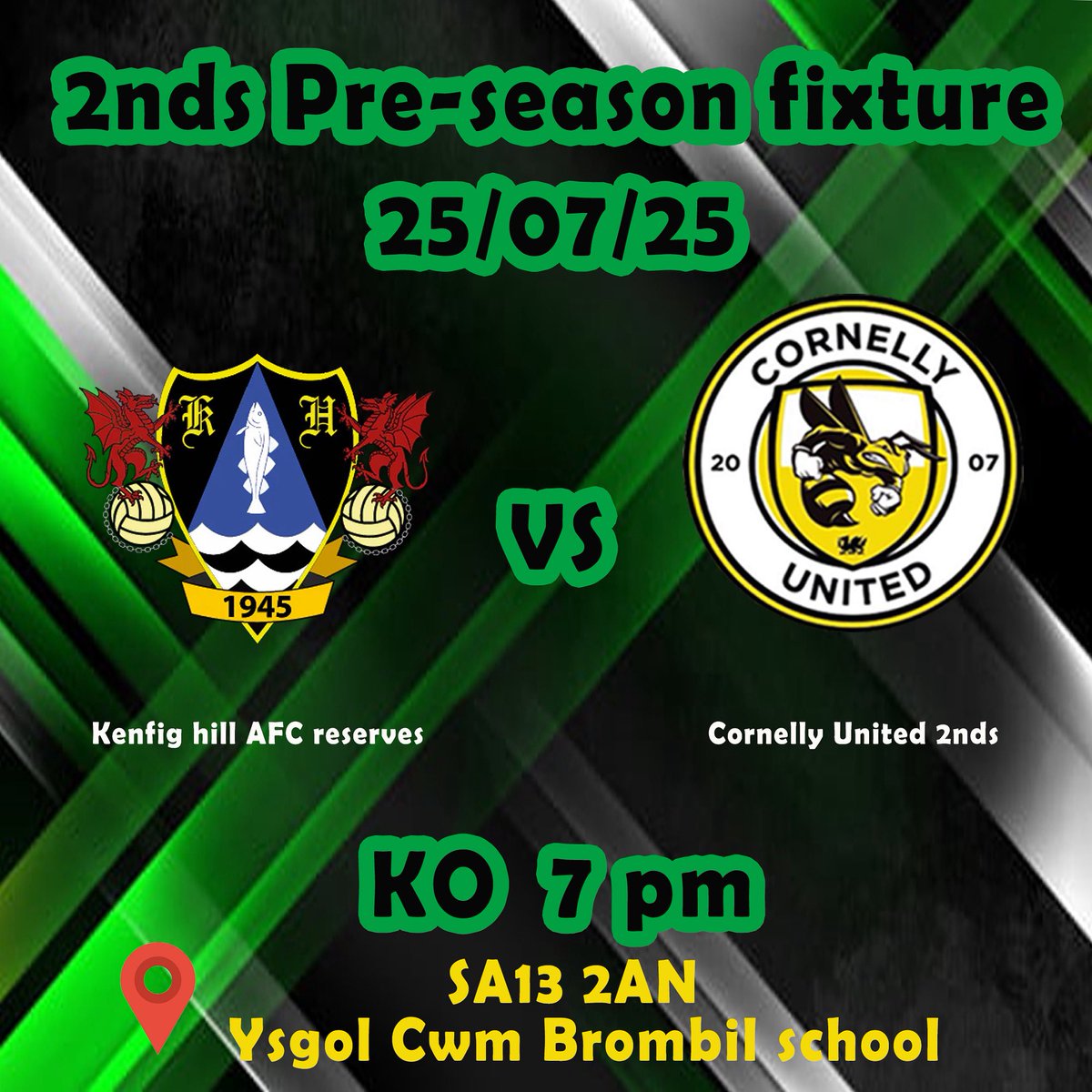 Football is back 🐝

Friday night our reserves  / Youth team return to action against our friends Kenfig Hill Afc. 

Kick off is at 7:00 PM

Location is SA13 2AN

We look forward to your support 🖤💛

UPPPPPPPPA WASPS 🐝