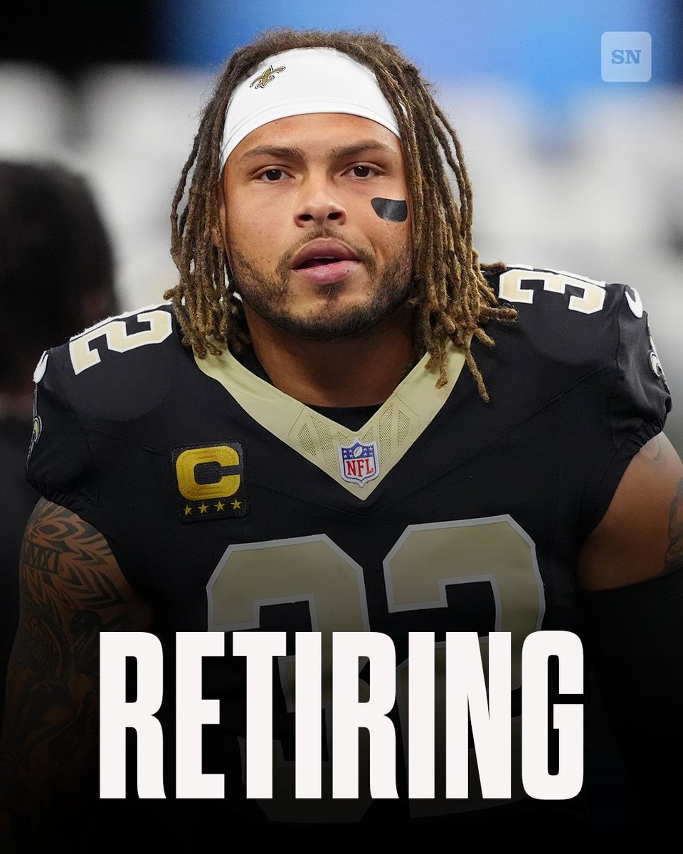 sportingnews's tweet image. Saints safety Tyrann Mathieu has announced his retirement from the NFL after 12 seasons.
The former Cardinal, Texan and Chief racked up 837 tackles and 36 INTs over his career, was a 3-time Pro Bowler and won a Super Bowl.
Salute to the Honey Badger 馃Α