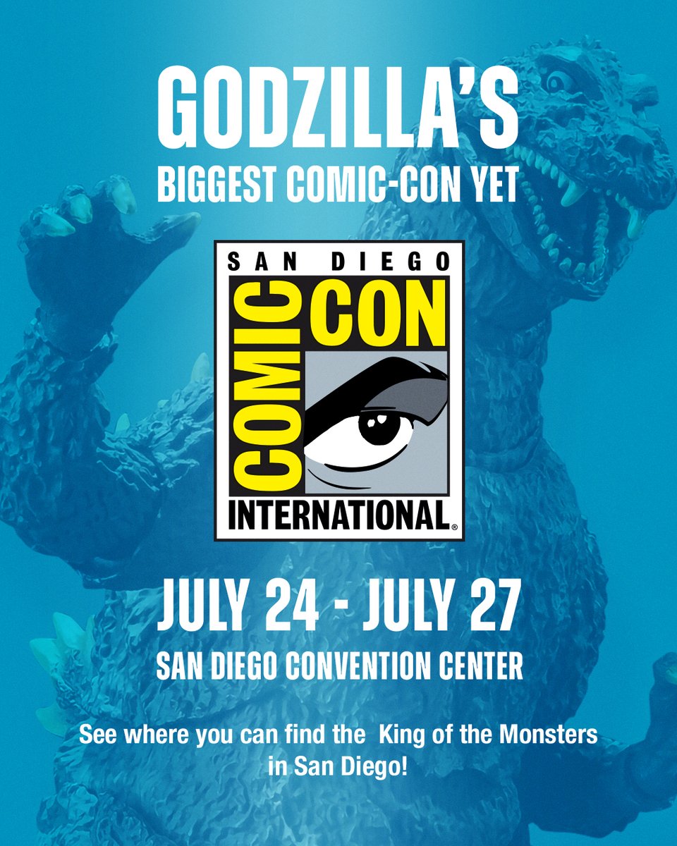 Godzilla_Toho's tweet image. Don't miss the King of the Monsters at Comic-Con! Save the schedule here: ow.ly/m26650WtvE7