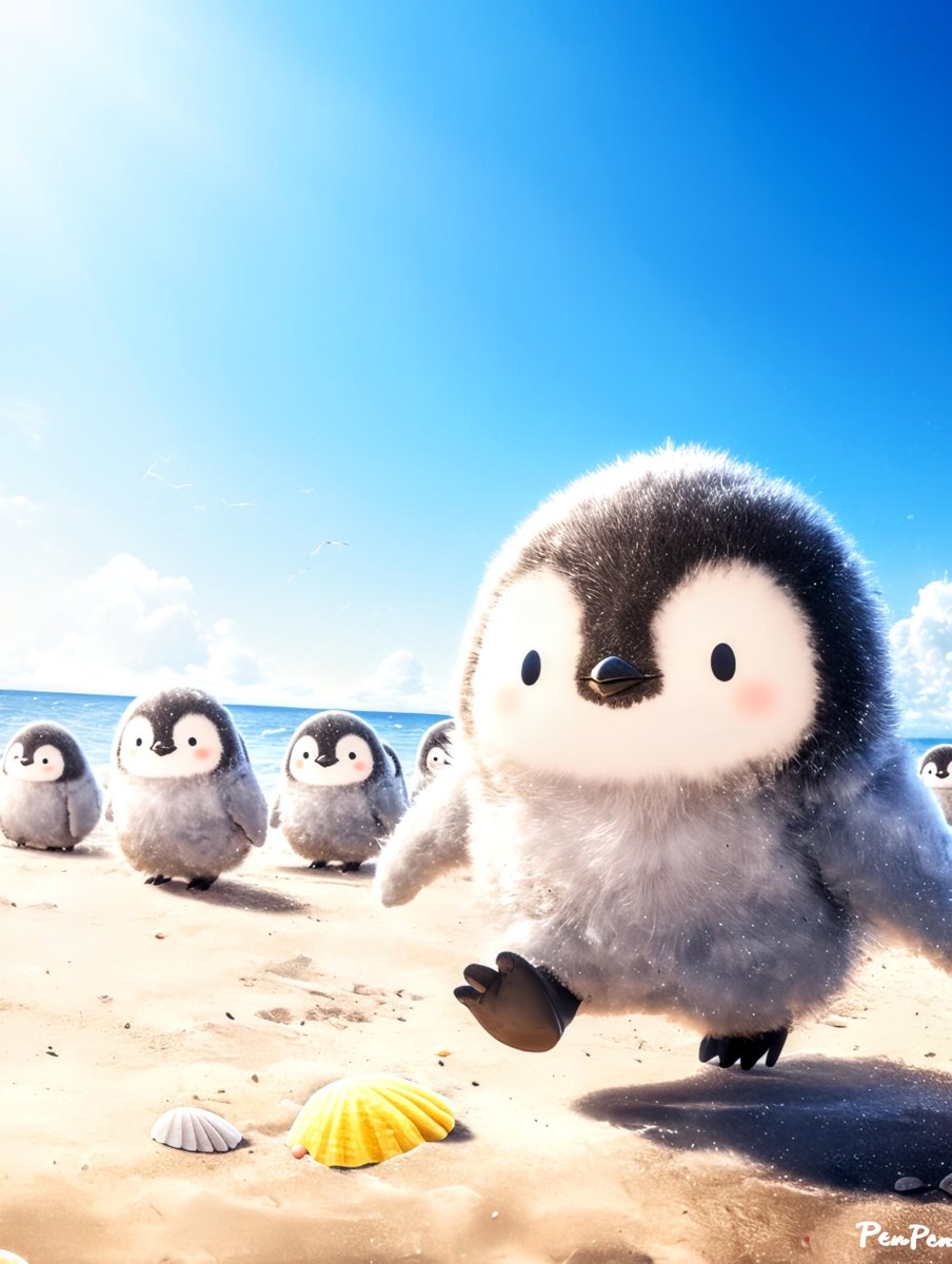 tsukuyomi2021's tweet image. 「Summer in the Penguin🐧」
#nijijourney #midjourney #AIイラスト #AIart #AIアート