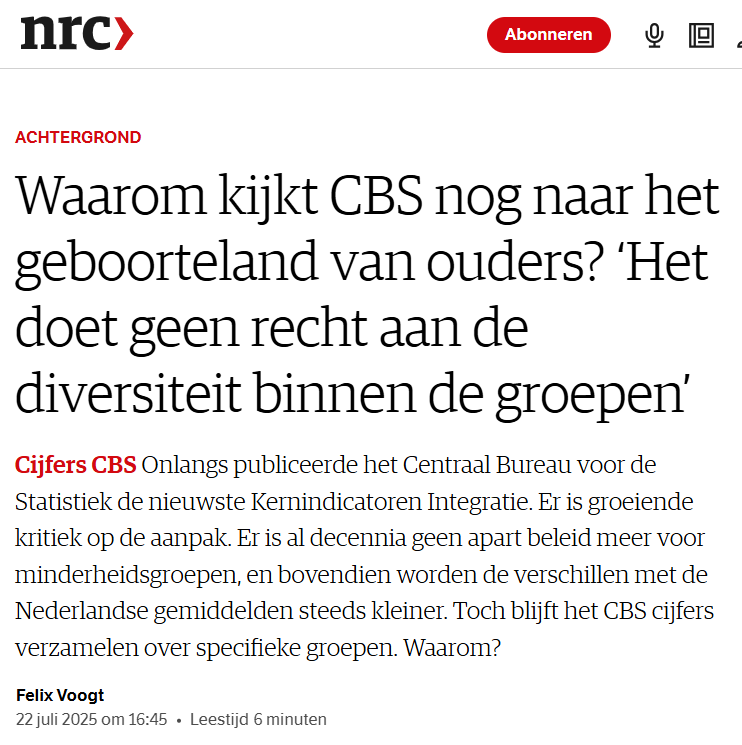 demo_demo_nl's tweet image. Klopt dat het verschil met autochtonen afneemt👇o.a. door een andere samenstelling (denk aan meer hoogopgeleiden; kenniswerkers).
De verschillen tússen migrantengroepen blijven echter zorgelijk groot, zie Migratiemagneet Nederland: bol.com/nl/nl/p/de-mig…
nrc.nl/nieuws/2025/07…