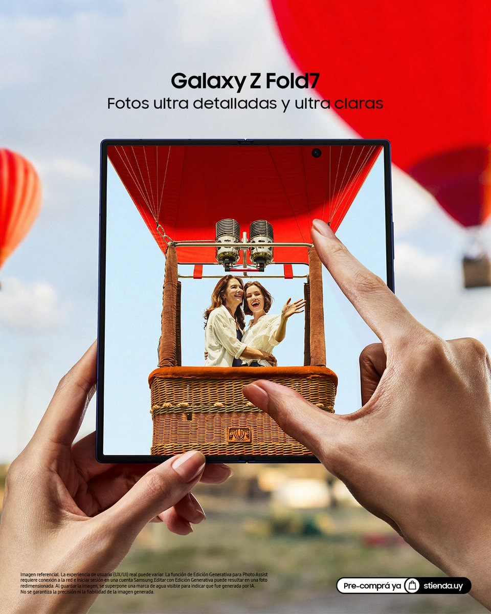 El futuro está en tus manos 🙌🏻📷 
Reservá hoy tu #GalaxyZFold7 y sé de los primeros en descubrir lo que significa doblar los límites de la innovación.
👉 stienda.uy/catalogo?grp=1…
