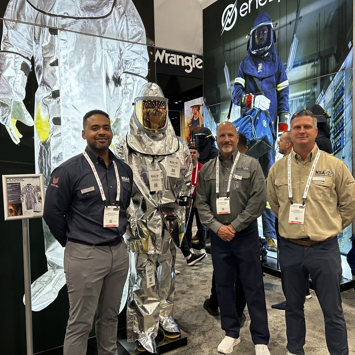 thinkNSA's tweet image. Doors are open at #ASSP2025!

✅ Booth #1243: Explore NSA, DRIFIRE®, and Enespro’s latest in FR &amp;amp; arc flash protection
🕒 3 PM TODAY: In-booth demo of the new AirLite Ascend™
🎁 Giveaways 7/22–23!

#FRGear #ElectricalSafety #ArcFlashProtection