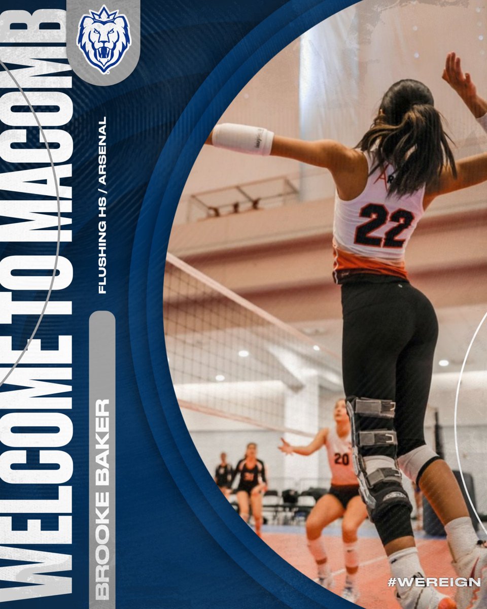 MacombMonarchs's tweet image. 𝑺𝒊𝒈𝒏𝒆𝒅 🖊️🏐
Flushing High School and Arsenal Volleyball Club standout, Brooke Baker, has signed with @MacombVB! The 5-7 OH/MB is one of four newcomers on the roster this season for head coach Lauren "Doogie" Rishell and the Monarchs!
#WeReign #NJCAAVB