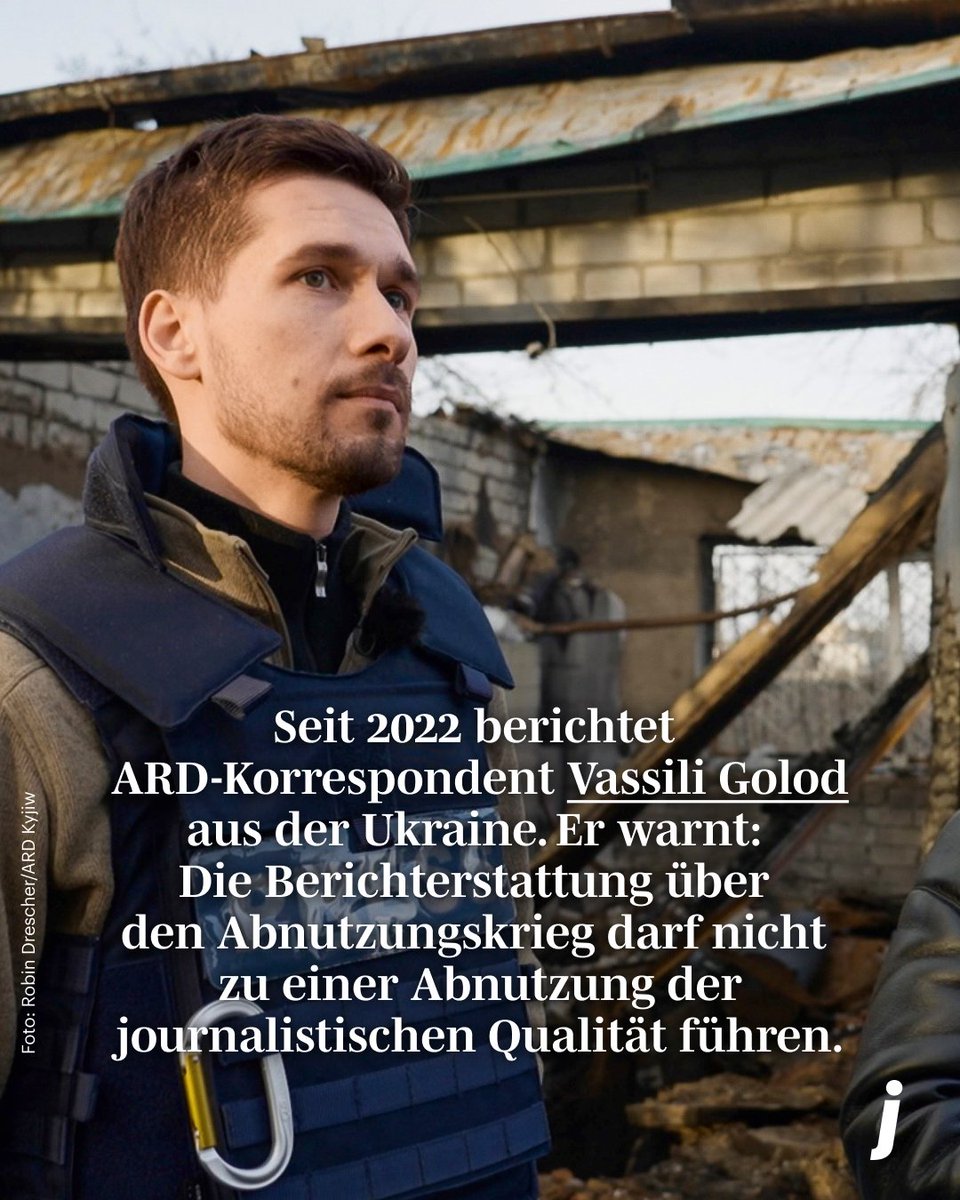 journalist (@journ_online) on Twitter photo <a href="/VassiliGolod/">Vassili Golod</a> berichtet seit 2022 für die ARD aus der Ukraine. Er warnt, dass die Berichterstattung über den Abnutzungskrieg nicht zu einer Abnutzung der journalistischen Qualität führen darf.
Den ganzen Text hier frei lesen: journalist.de/meinung/meinun… <a href="/VassiliGolod/">Vassili Golod</a> berichtet seit 2022 für die ARD aus der Ukraine. Er warnt, dass die Berichterstattung über den Abnutzungskrieg nicht zu einer Abnutzung der journalistischen Qualität führen darf.
Den ganzen Text hier frei lesen: journalist.de/meinung/meinun…