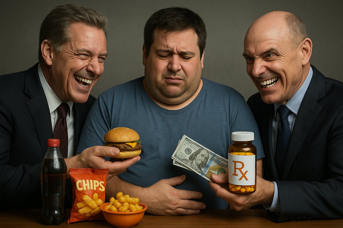 NutritionDiet00's tweet image. They’re not feeding you.🩸
They’re fattening you for profit.💵💰
Companies engineer your cravings using chemical tricks and fake flavors that hijack your brain’s reward system.
Your body becomes addicted.
Your hunger never shuts off.
Your energy crashes.
Your mood swings.
Then…