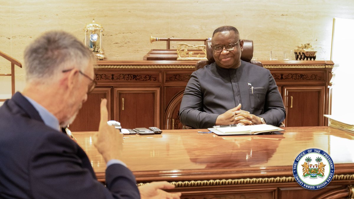 julius_maadabio's tweet image. Ambassador Aidan Fitzpatrick of Ireland has been a remarkable friend to Sierra Leone. Your dedication has strengthened our bond.
As you bid farewell today at State House, we express our gratitude for your contributions. You will be missed, and we hope to welcome you back soon.…