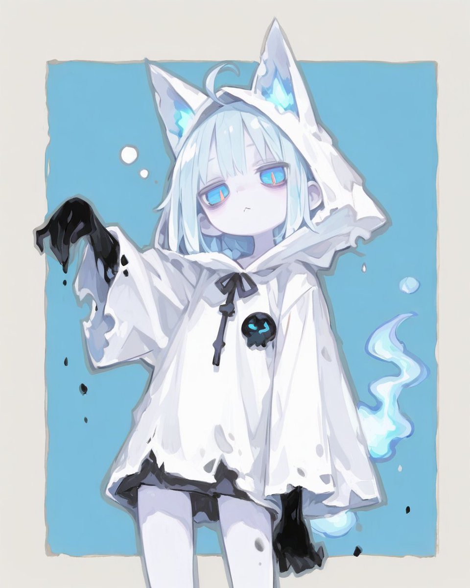 Grumpy spirit-fox girl