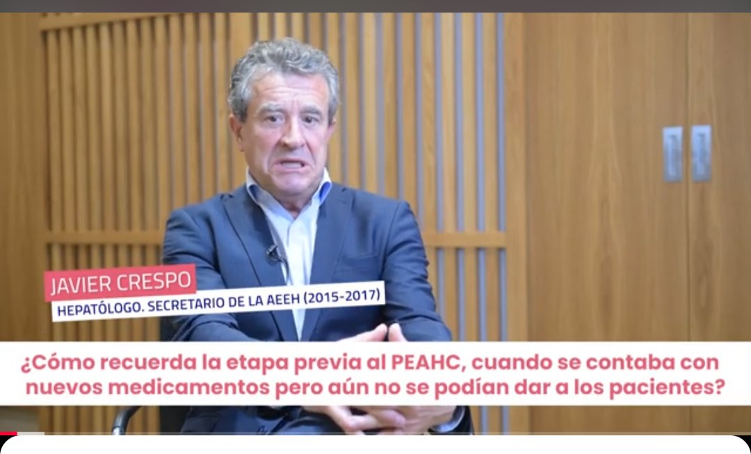 AEEHLiver's tweet image. #MesdelasHepatitisVirales.
📹 Seguimos compartiendo los testimonios de los protagonistas que vivieron la aprobación del #PEAHC hace 10 años. Uno de ellos fue @DrJavierCrespo, quién recuerda cómo fue la etapa previa, y hace balance del reto conseguido.👇youtu.be/rqfotxz36eY?si…