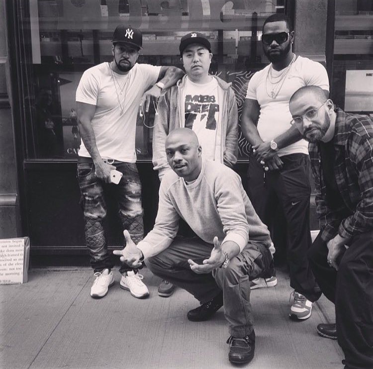 DailyKaBars's tweet image. Roc Marciano, DJ Soko, Ka, Knowledge The Pirate and Preservation at the "Days With Dr. Yen Lo" pop-up, the collaborative album between Ka and Preservation (May 16, 2015).