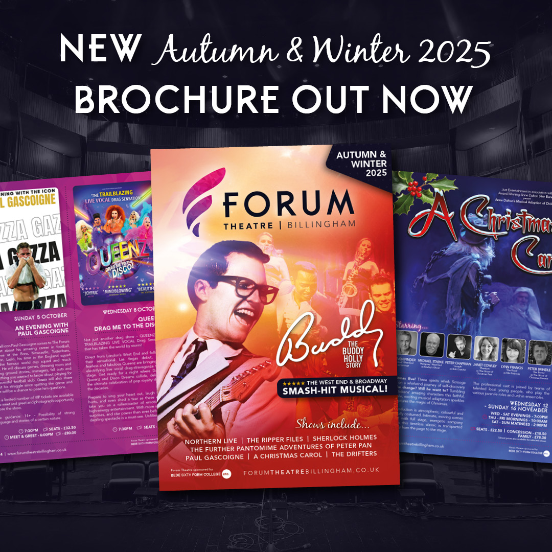 TeesActive's tweet image. 🎉 Have you seen Forum Theatre Billingham&apos;s new Autumn &amp;amp; Winter 2025 What&apos;s On Brochure!

📖 View the digital copy here or pick one up from any Tees Active venue - forumtheatrebillingham.co.uk/autumn-winter-…
