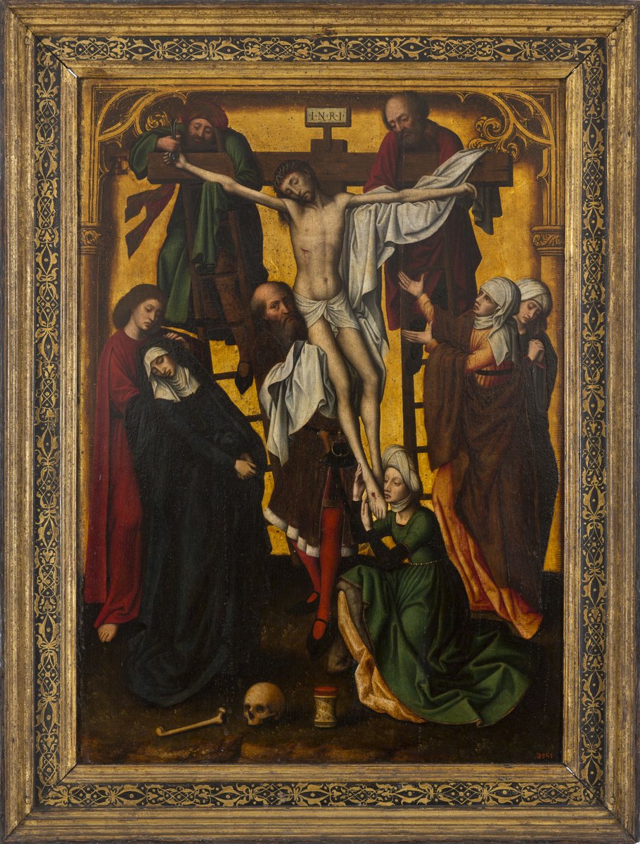 Avui és Santa Maria #Magdalena. Al llarg de la història de l’art 🖼️ se l’ha representat de moltes maneres, abraçant la creu o plorant al davallament, però una de les més habituals és amb un pot d’ungüents: símbol de cura i devoció, vinculat al ritual d’embalsamament de Crist.