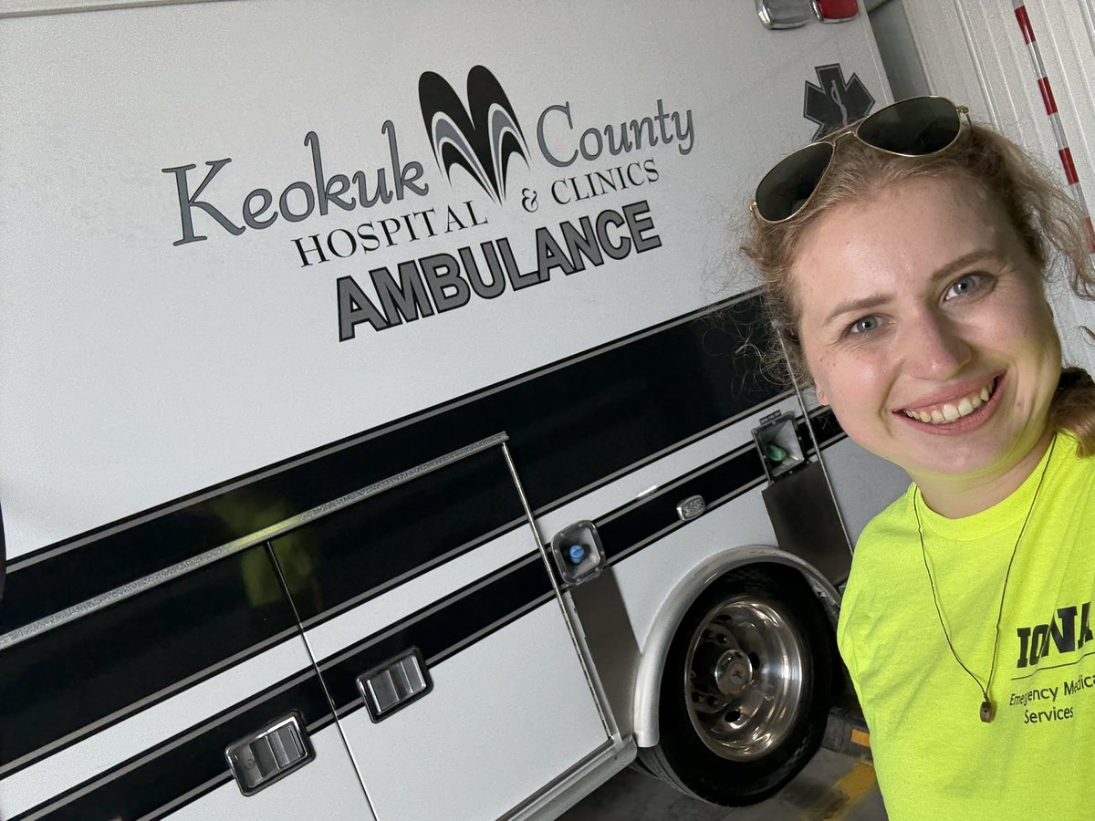 University of Iowa Division of EMS (@iowa_ems) on Twitter photo @iowa_EMS Fellow Dr. <a href="/GiiiLand/">Gigi Landal</a> enjoyed her first shift at Keokuk County Ambulance Service yesterday and is excited to learn more about rural EMS transport! π @iowa_EMS Fellow Dr. <a href="/GiiiLand/">Gigi Landal</a> enjoyed her first shift at Keokuk County Ambulance Service yesterday and is excited to learn more about rural EMS transport! π