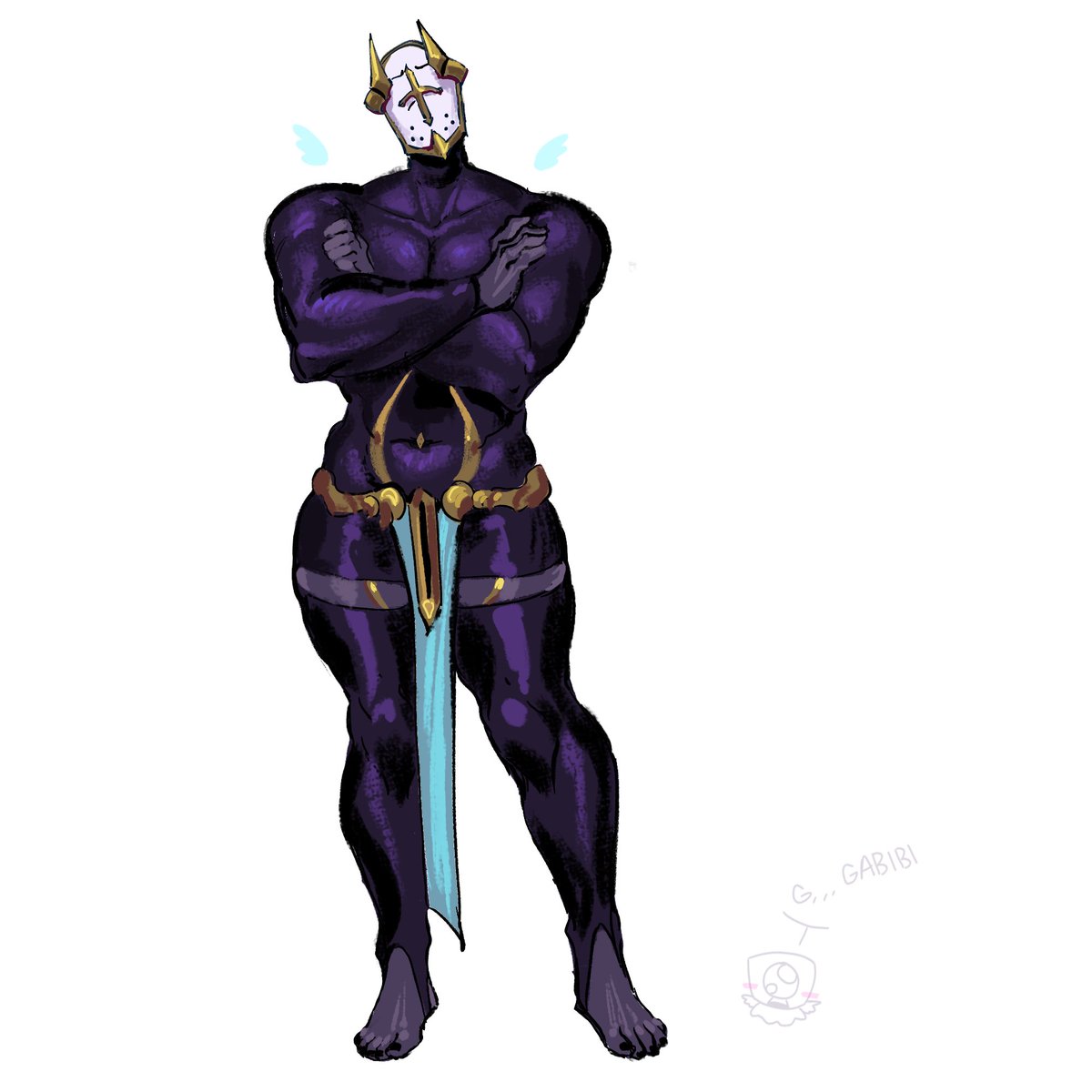 rice_is_notreal's tweet image. i haven&apos;t drawn gabe in a while