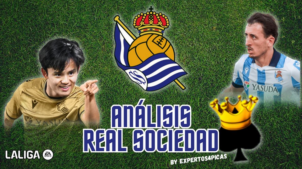 cuatropicas's tweet photo. 👑👑👑

Turno del Análisis de la @RealSociedad, una Real sin Imanol que quiere volver a zona europea 🇪🇺  y volver a ser un 🔝 Fantasy.

Se mantienen cracks como Kubo, Brais, Remiro, Oyarzabal y varias apuestas más 👀♠️ 

Un Análisis 🔝🔥 de @Gorka29 👇🏻

https://t.co/svB1sr2P19 https://t.co/mVq7ujdmgW