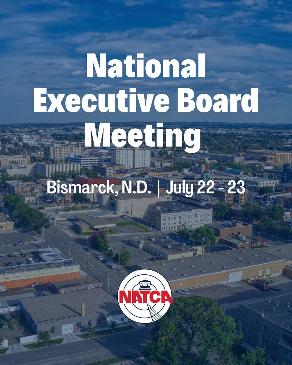 NATCA’s National Executive Board (NEB) is meeting today and tomorrow in Bismarck, N.D.

Find minutes from the NEB’s recent meetings here: natca.org/neb-minutes/