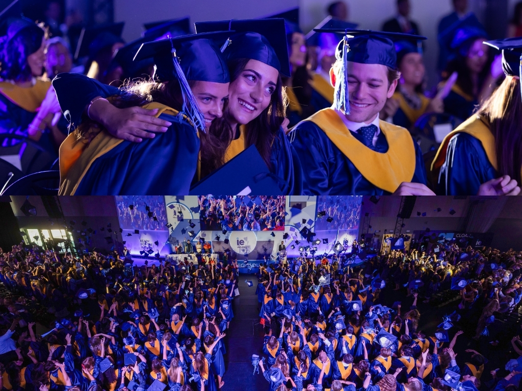 IEbusiness's tweet image. Yesterday’s graduation at IE Business School was more than a ceremony; it was a moment of momentum. 🚀
From marketing and innovation to finance and leadership: 8 programs, 7 student voices, 2 epic keynotes. One community, all chasing their #NextBestYou.
