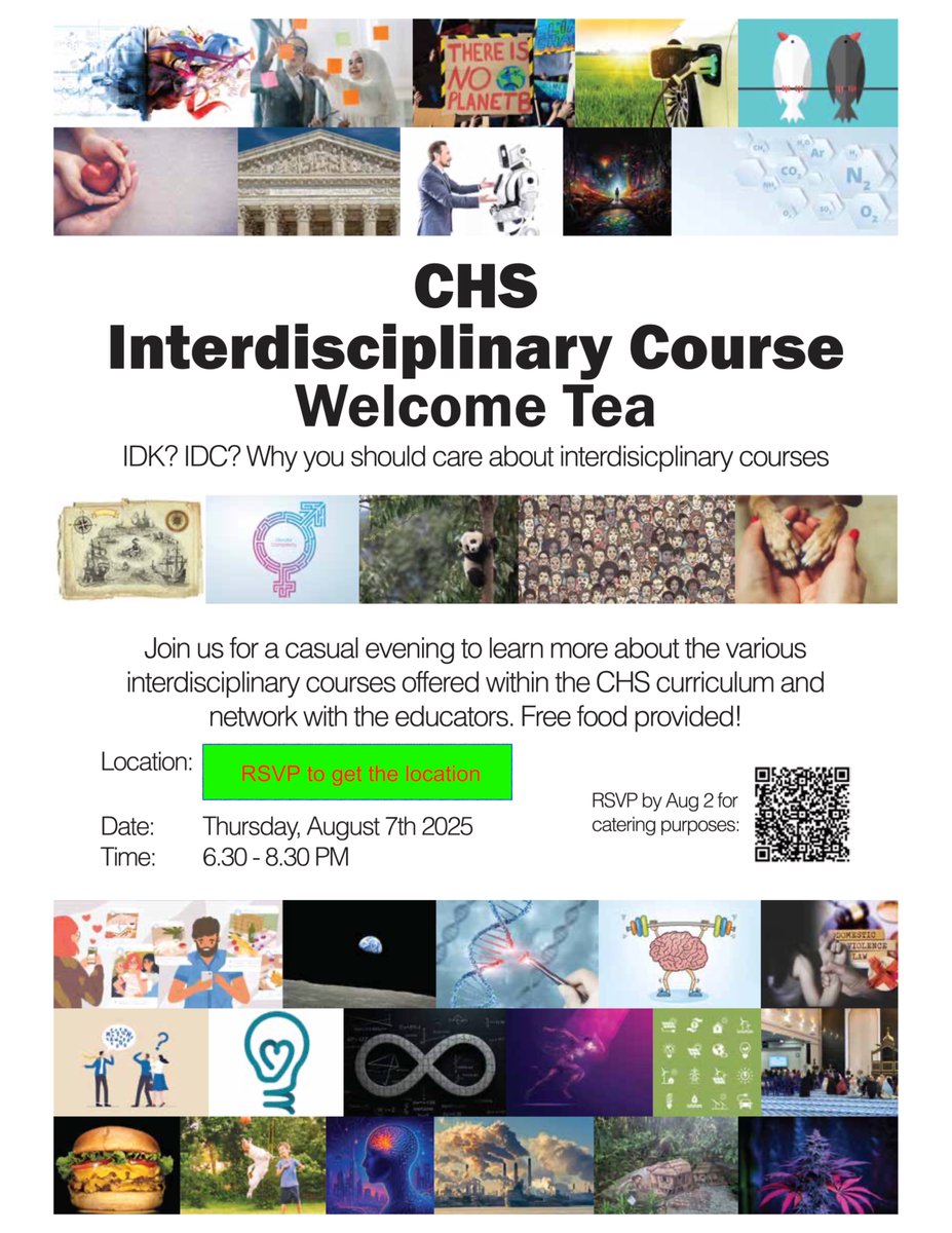 If you are an NUS student who has taken an IDC or are IDC curious, join us on August 7th from 6:30pm to 8:30pm!  At this Welcome Tea learn more about the IDCs on offer and how best to prepare for them!  Click on this link to register: forms.office.com/r/RMm7bAYjEv