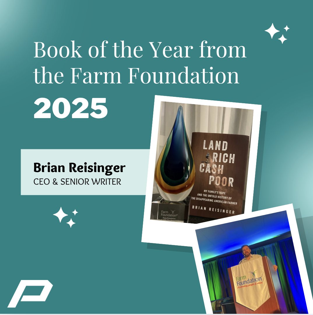 PlatformWI's tweet image. Platform’s CEO and Senior Writer, Brian Reisinger, won the “Book of the Year” award for “Land Rich, Cash Poor” from the Farm Foundation – a national nonpartisan organization that works on solutions for family farms all across the country. 📚🏆
Learn more about Brian here →…