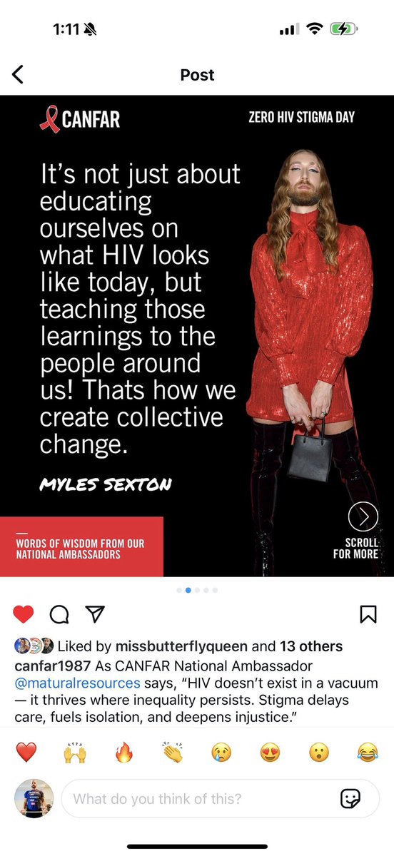 Yesterday, on Zero HIV Stigma Day, <a href="/CANFAR/">CANFAR</a> asked some of their National Ambassadors, “How can we change HIV stigma in 2025?” 

#ZeroHIVStigmaDay #UequalsU #PLHIVLeadersNow #CANFAR