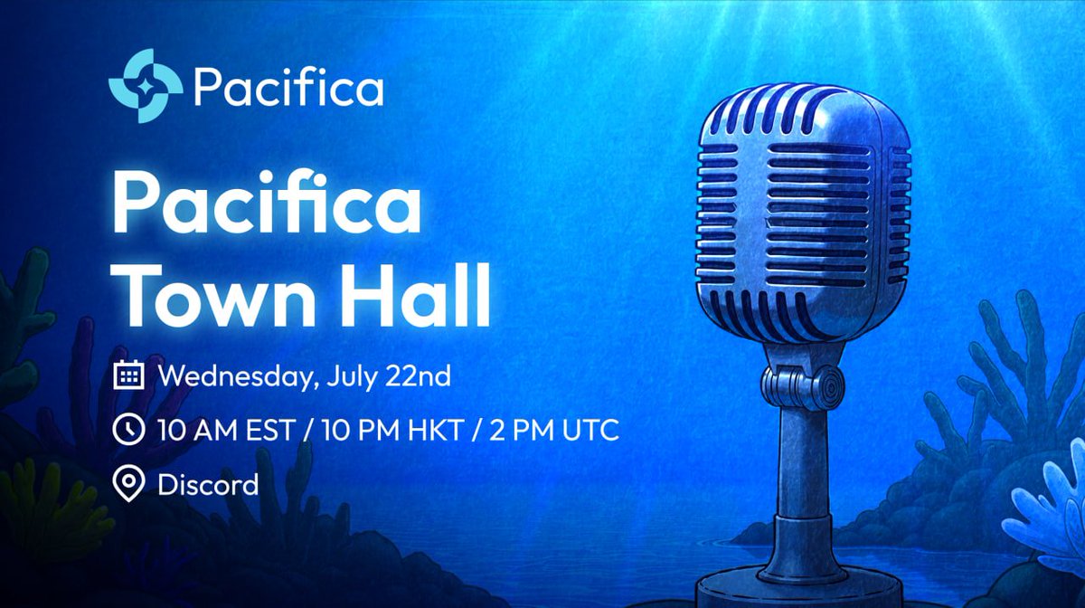 We’re hosting a community town hall soon and want to hear directly from you!

📅 Date: Wednesday, July 23rd 
🕑 Time: 10 AM EST / 10 PM HKT / 2 PM UTC
📍 Location: #townhall

Format: 
→ 20 mins: Open floor for community to share thoughts, ideas, and feedback 
→ 10 mins: Q&amp;A