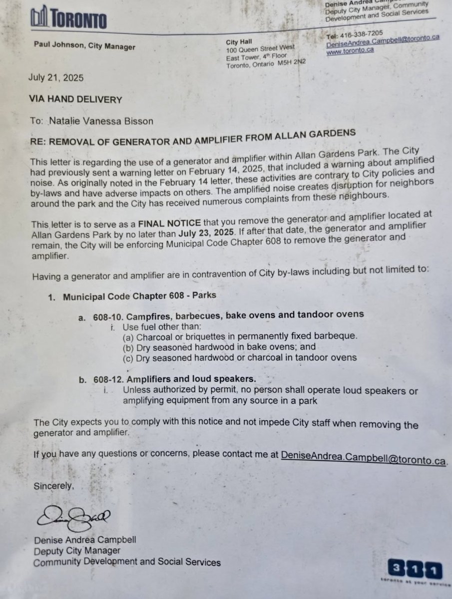 l3v1at4an's tweet image. The @cityoftoronto showing encampments who’s boss by giving a warning 6 months ago, and then finally giving a “final warning” 6 months later.
Toronto is not a serious city.