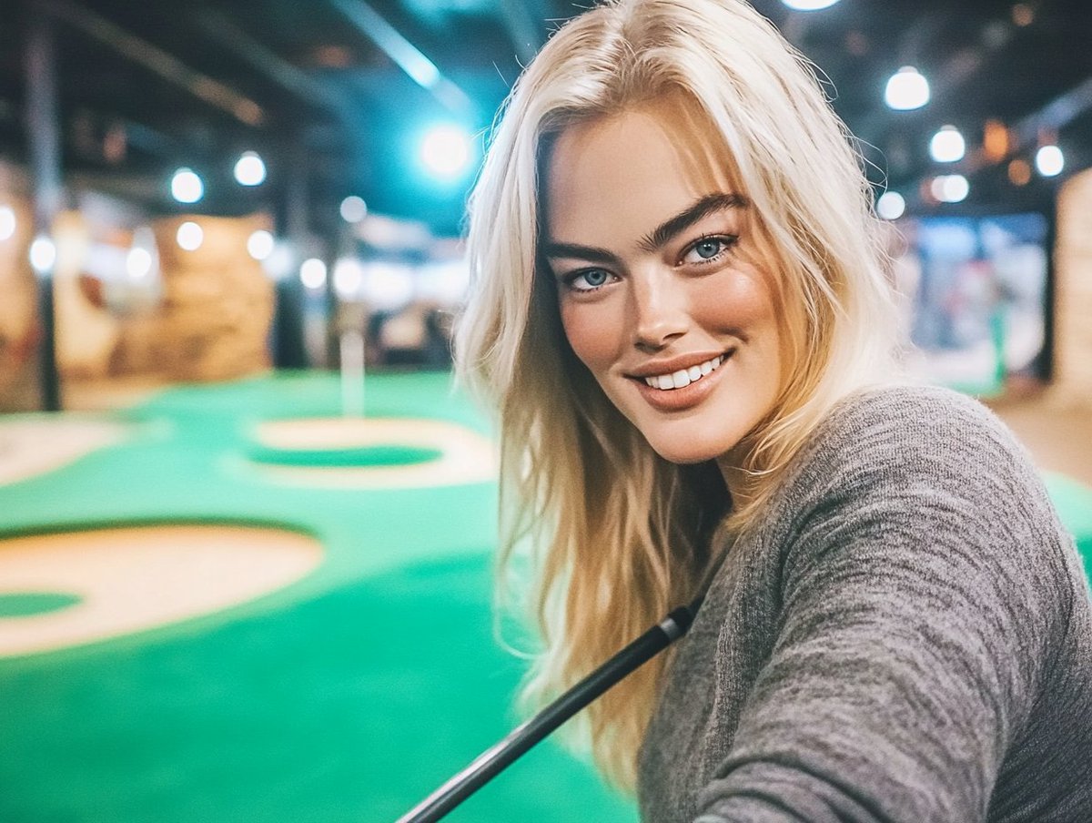 _Lia27's tweet image. Channeling my inner pro (sort of!) at the craziest mini golf course ever! Giant gorillas, cascading waterfalls, and greens trickier than dark matter... 😂 Honestly, who cares about the score when the backdrop is this epic? 🤩