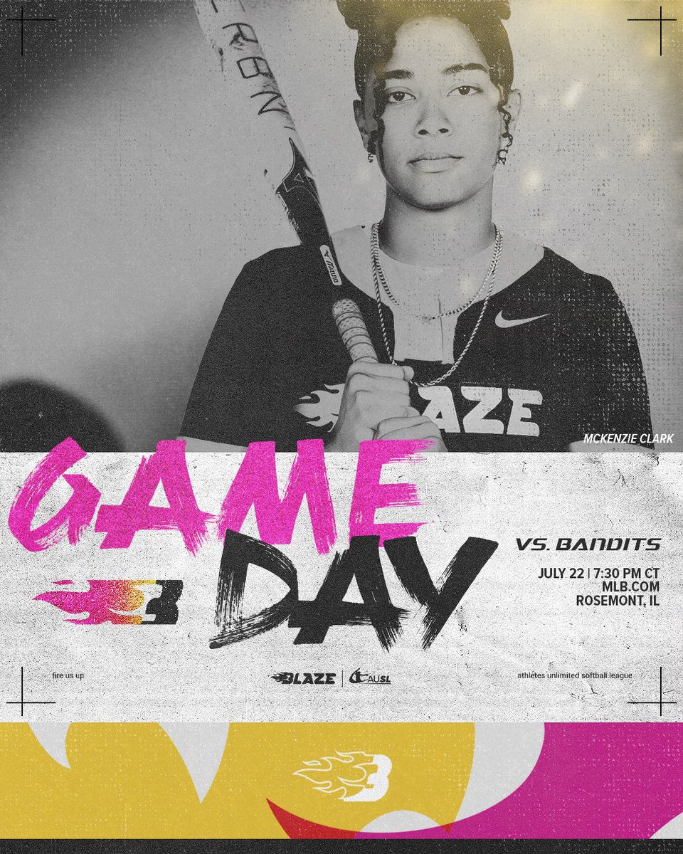 AUSL_Blaze's tweet image. heard there’s a heat advisory in Rosemont 🔥
🔥 vs 🤠
⏰ 7:30 pm CT
📺 MLB.com/AUSL