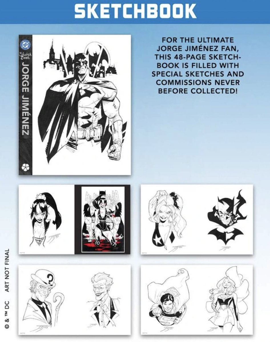 radar_comics's tweet image. Una de las novedades más tochas de este Previews. THE DC ART OF @JorgeJimenezArt
Y mucho ojo, que podéis reservar distintos productos:
📌 El tomo con dos portadas distintas
📌 Tres porfolios de print sets
📌 Un sketchbook
Reserva en Previews: radarcomics.com/es/catalogo/co…