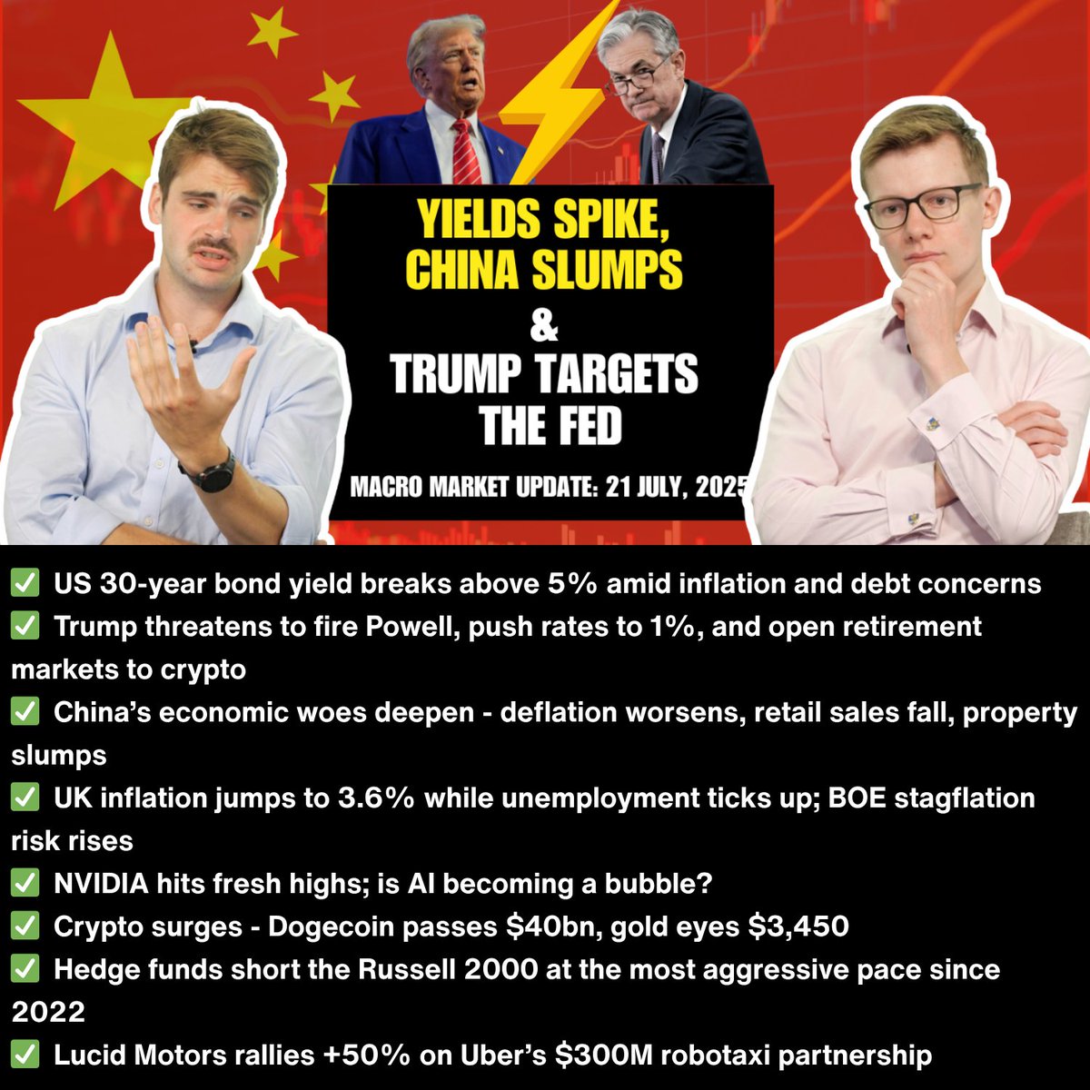 Have you caught up on your macro market news this week?

Catch up on Macro Mondays with James Todd and Ed Hayden-Briffett  from <a href="/OnyxOfficials/">Onyx Official Support ✪</a> for your weekly run-down! Watch here, or listen wherever you get your podcasts: lnkd.in/g6MG3eJY

#nvidia #MarketUpdate