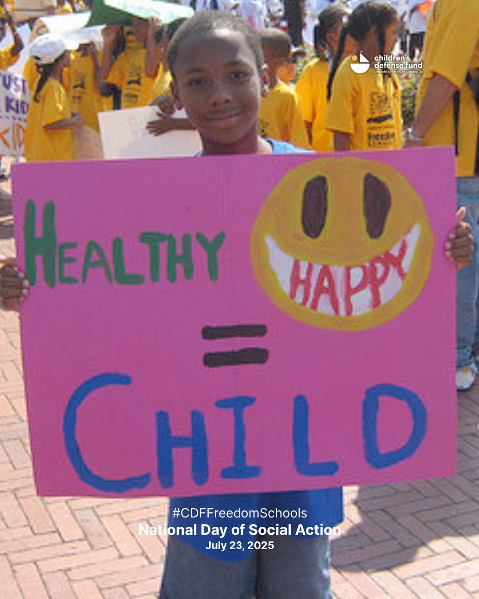 ChildDefender's tweet image. Tomorrow is the National Day of Social Action! #CDFFreedomSchools scholars nationwide will rise up to demand an education system that serves and empowers all children. Public education is a public good and it’s worth fighting for. Learn more to support: bit.ly/4lSzW7m