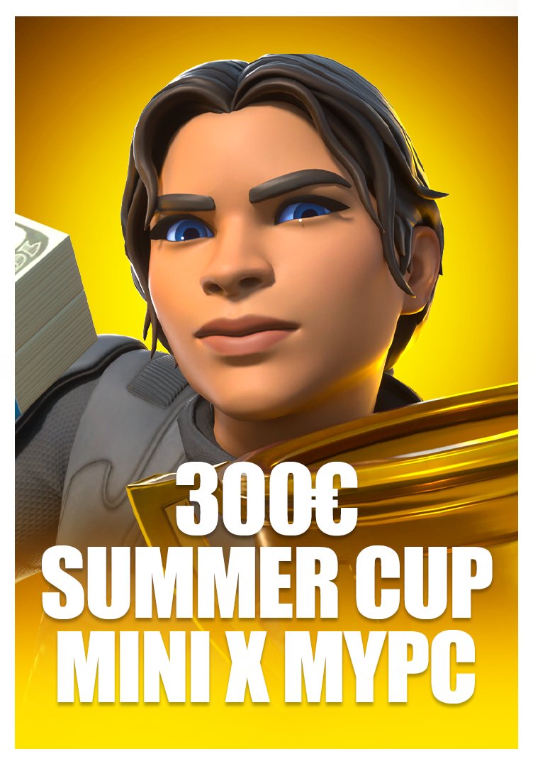 🏆Mini X MyPC🏆
💸300€ Summer Cup💸

Mode: Duos
Qualifiere Start: 28.07 - 2PM
Qual: Win one Game

🏴󠁧󠁢󠁥󠁮󠁧󠁿: To receive a direct invitation to the final, you must tag your duo mate, like the tweet, and retweet it!♻️❤️

🇩🇪: Liken, Retweeten und euren Duo Mate markieren für einen invite!