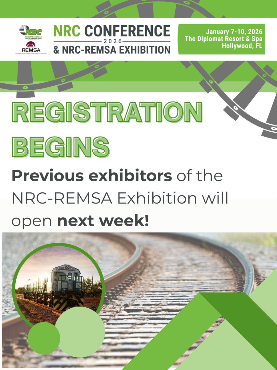 📣 Attention past NRC-REMSA Exhibitors!
Registration for the 2026 NRC-REMSA Exhibition opens the week of July 28 – keep an eye on your inbox for details on how to reserve your booth!
Learn more about the event here:  remsa.org/nrc-remsa2026_…