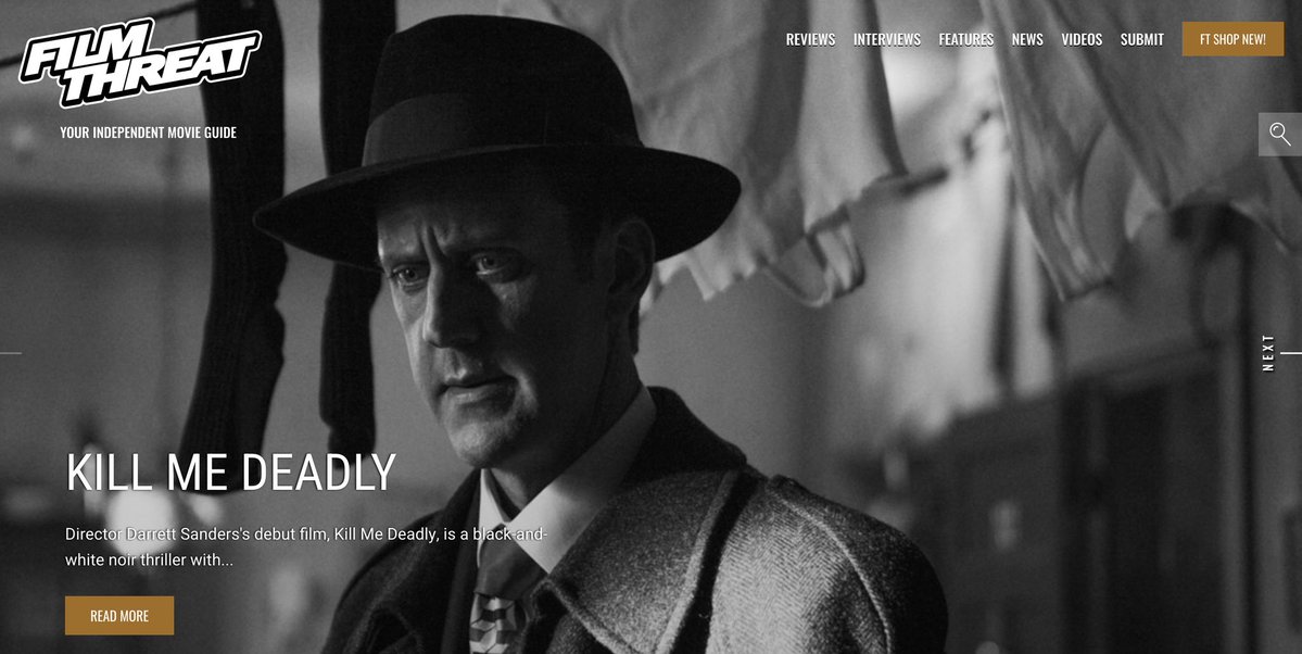FilmThreat's tweet image. “…working for a client whose priceless ‘bengal diamond’ is missing. The situation heats up when the client is murdered.” Bradley Gibson investigates the comedy within Kill Me Deadly.
filmthreat.com/reviews/kill-m… #SupportIndieFilm #KillMeDeadly #Comedy #Noir