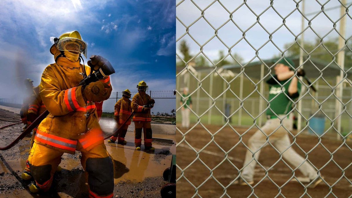 barstoolsports's tweet image. Resourceful Firefighter Floods Baseball Field, Forcing Cancellation of Game, After Punk Kid Hit His Pickup Truck With a Batting Practice Home Run buff.ly/0PWzxZh