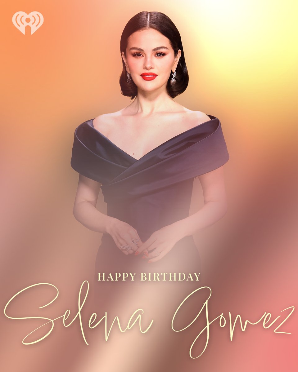 iHeartRadio's tweet image. Everyone stop what you’re doing and wish this rare beauty a happy 33rd birthday!!! 🩷🎉
🎧 @selenagomez: ihr.fm/XSelenaGomez