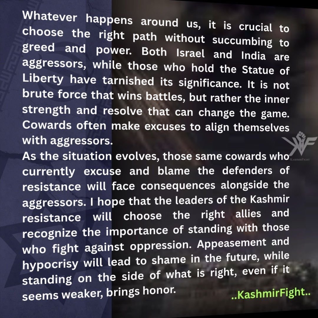 Pakistan Walli (@pakistanwalli) on Twitter photo <a href="/AmiraJadoon/">Dr. Amira Jadoon ***امیرہ جدون</a> <a href="/Durand_Dispatch/">The Durand Dispatch</a> Important documentation. Also, just an FYI, the Kashmiri militant group, The Resistance Front (TRF), issued a statement during the conflict as well. <a href="/AmiraJadoon/">Dr. Amira Jadoon ***امیرہ جدون</a> <a href="/Durand_Dispatch/">The Durand Dispatch</a> Important documentation. Also, just an FYI, the Kashmiri militant group, The Resistance Front (TRF), issued a statement during the conflict as well.
