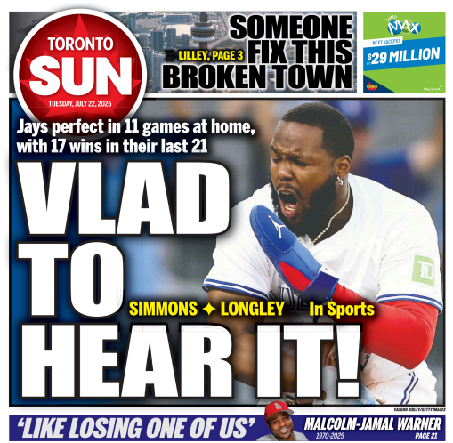 TheTorontoSun's tweet image. VLAD TO HEAR IT!: Blue Jays perfect in 11 games at home, with 17 wins in their last 21
Via @longleysunsport
torontosun.com/sports/basebal…
