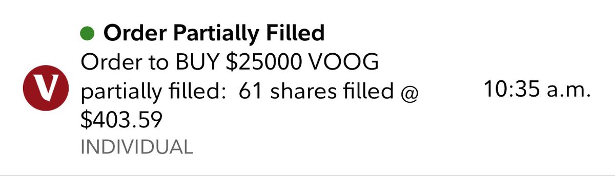 Quite the Tuesday morning investment 🚀

In it for the long haul.

$QQQM and $VOOG