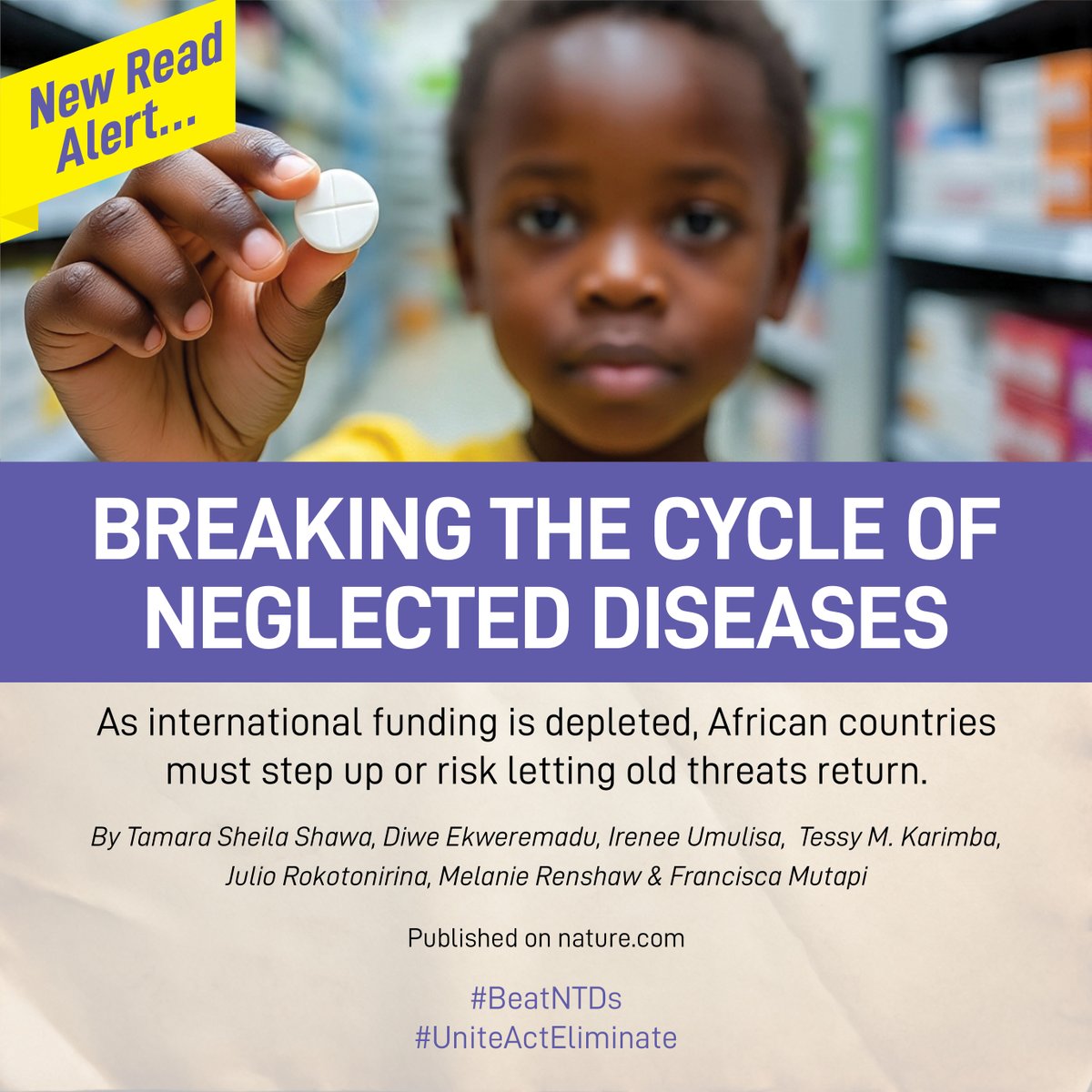 ALMA_2030's tweet image. As donor support shrinks, #Africa must lead in tackling #NTDs - still affecting 1.6B+ globally, with 40% of the burden in Africa.

In our new @natAfrica1 article w/ @_AfricanUnion  &amp;amp; @CombatNTDs, we call on AU Member States to reclaim full ownership of their NTD agendas.

Read…