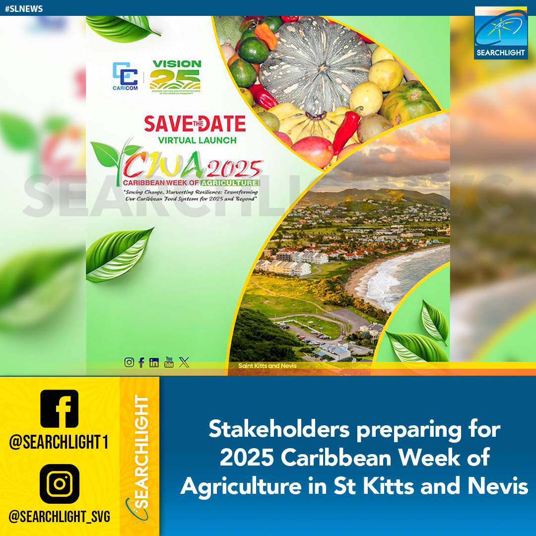 Sowing Change, Harvesting Resilience: Transforming our Caribbean Food Systems for 2025 and Beyond” is the theme of the 19th edition of Caribbean Week of Agriculture (CWA)

Read More: searchlight.vc/press-release/…