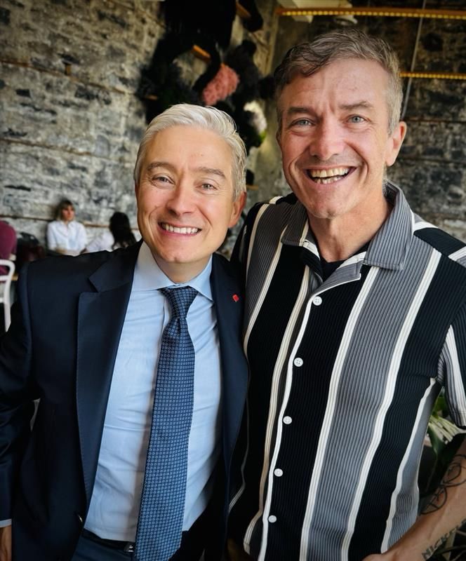 TimTierney's tweet image. Toujours un plaisir de croiser le ministre @FP_Champagne, ministre des Finances et du Revenu national. Nous avons eu une excellente discussion sur l’approvisionnement national, un enjeu important auquel les municipalités à travers le pays participent activement. C’est…