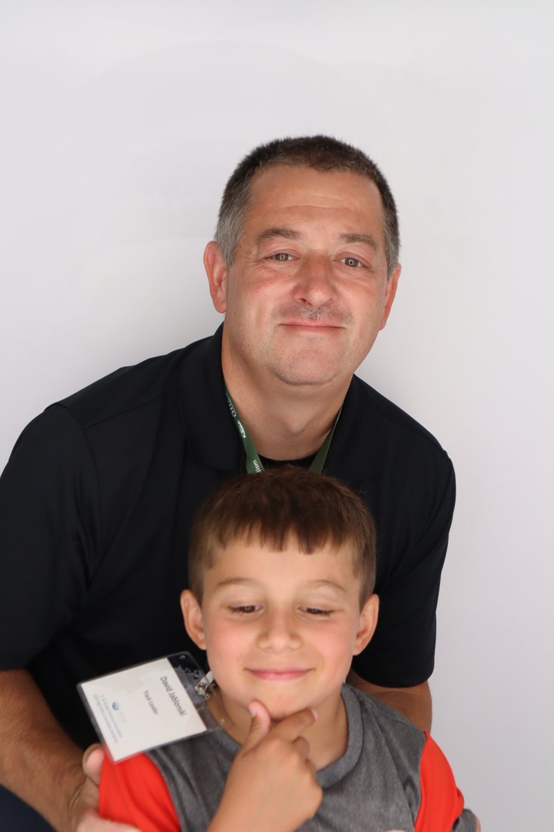 DavidPJablonski's tweet image. Chase and I posed for our annual shoot at the free photo booth at OU last week. Not long later, he got his fingers stuck in the door, and I was fortunately able to free them without a significant injury.