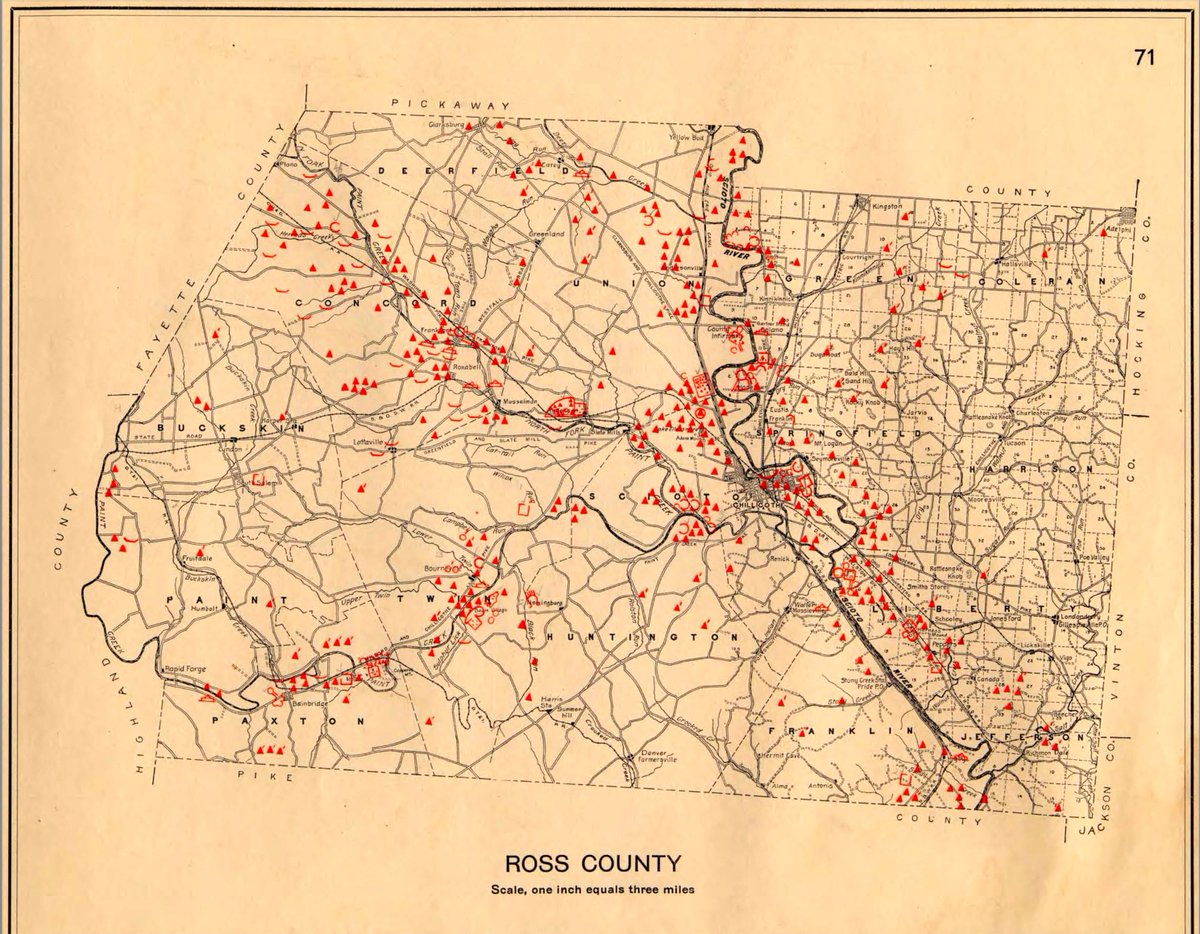 DrGregLittle2's tweet image. This past weekend we took a group of 42 to several Native American mound & earthworks sites in Ross County, Ohio. Below is Mill's 1914 survey of the ancient Ross County sites. It would be a difficult task to see all of the remaining sites.