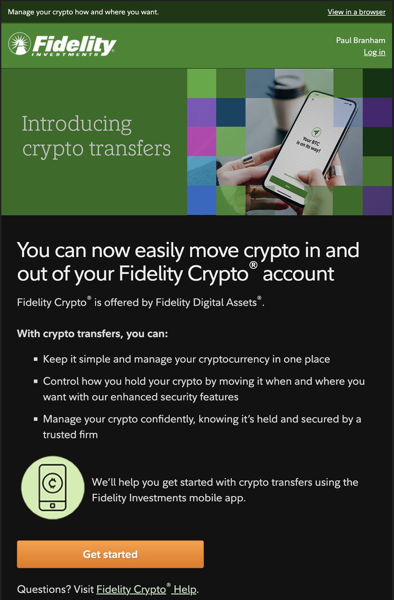 BoilerPaulie's tweet image. 👀 let's go @Fidelity @DigitalAssets been looking forward to this update for a while!! They told us in one of the monthly crypto livestreams it was an upcoming development.
Once I am set up to enable direct crypto transfers into an individual crypto account, is there a way to…