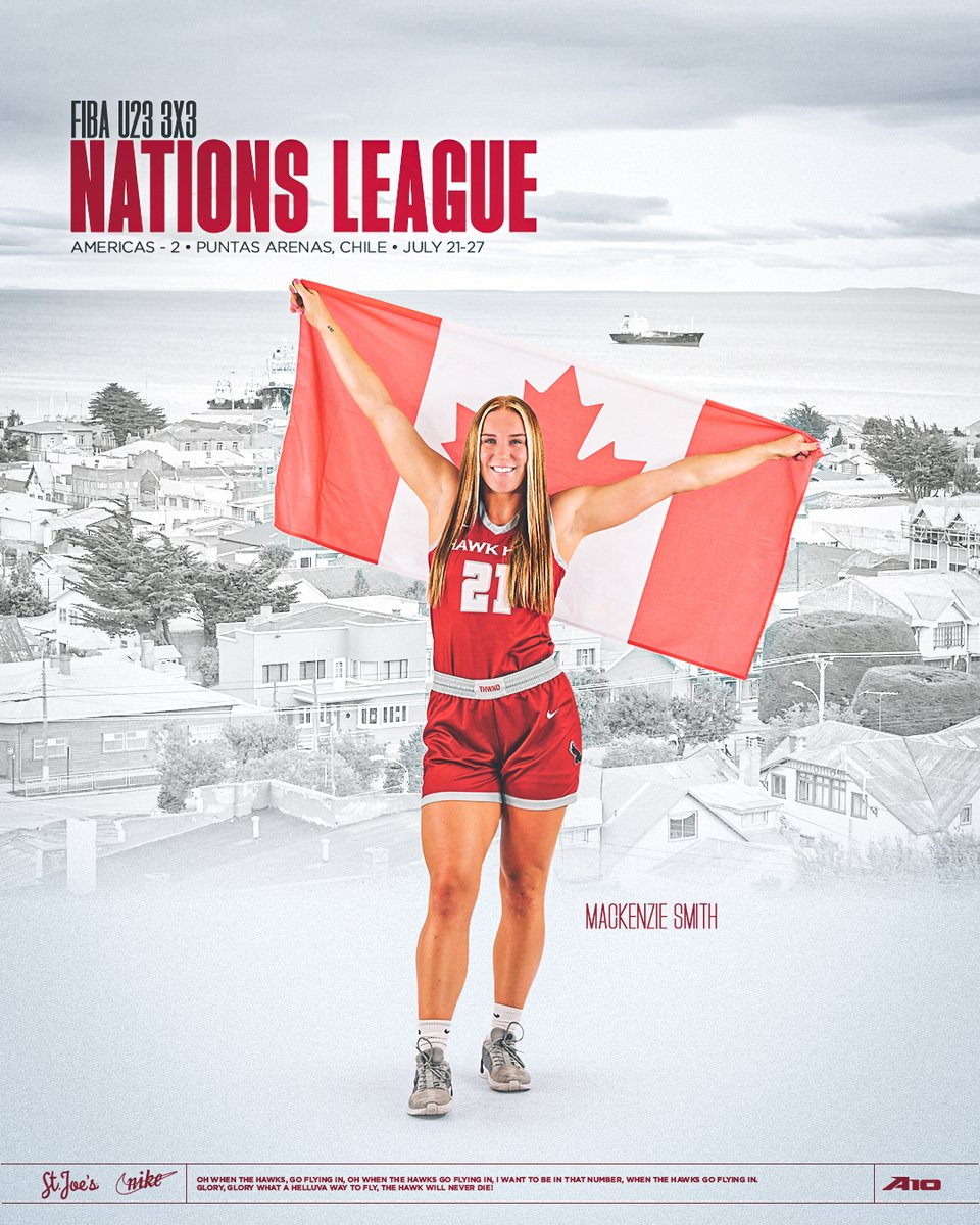 Saint Joseph's WBB (@sjuhawks_wbb) on Twitter photo Another Hawk representing her country! 🇨🇦
Follow along as <a href="/MacSmith_21/">mackenzie smith</a> and Team Canada continue their quest to qualify for the FIBA 3x3 U23 World Cup 2025!
#THWND Another Hawk representing her country! 🇨🇦
Follow along as <a href="/MacSmith_21/">mackenzie smith</a> and Team Canada continue their quest to qualify for the FIBA 3x3 U23 World Cup 2025!
#THWND