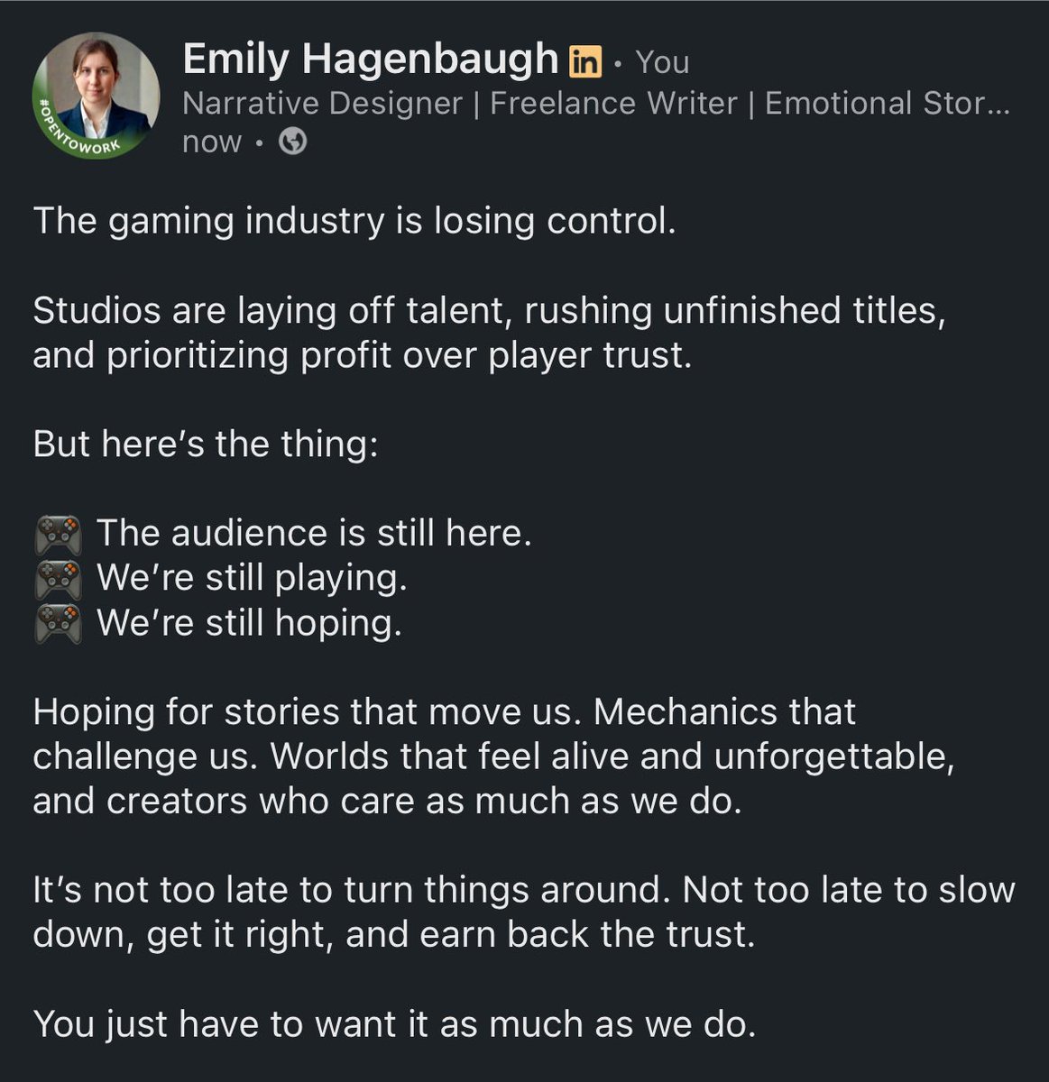 PancakeAuthor's tweet image. #GamingIndustry #FixTheGame #GamersDeserveBetter #GameDevVoices #StoryDrivenGaming #PlayerFirst #GamingReform #DevelopersMatter #SaveTheStories #LightkeeperLore