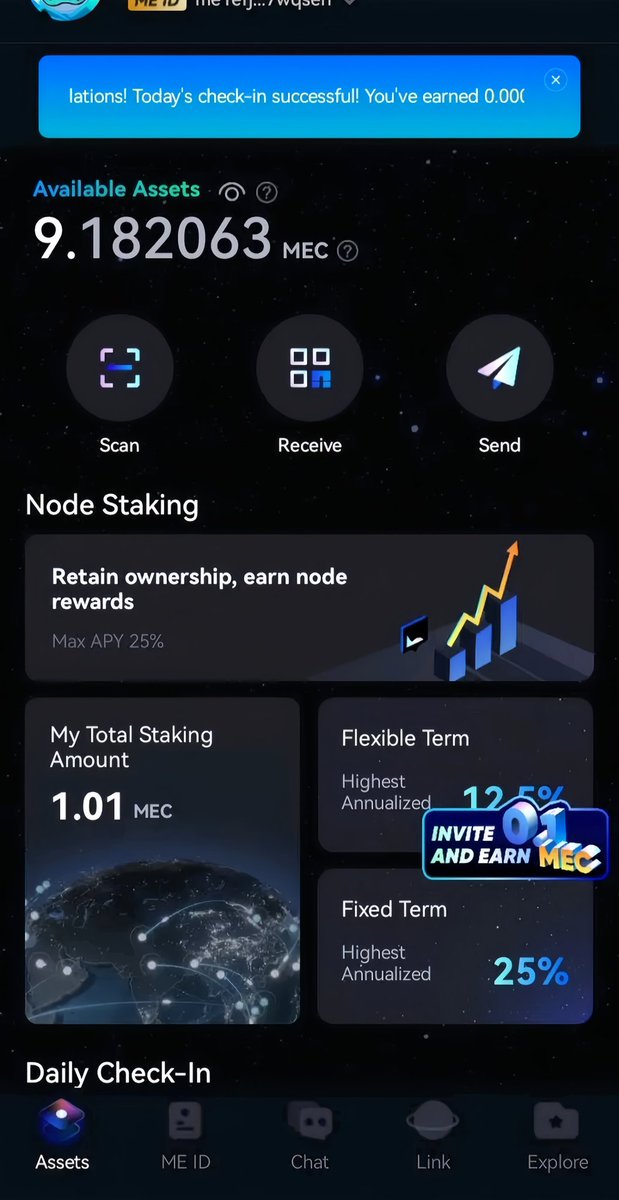 Andihok0's tweet photo. ME Pass - Dompet Meta Earth

Airdrop Koin MEC

Bergabung dan gunakan kode ini dan dapatkan 1 Mec:

w8gb3d5p

https://t.co/Kz7KjqlJQl

Mulai Menambang setelah KYC disetujui https://t.co/ycrAB5gUXe