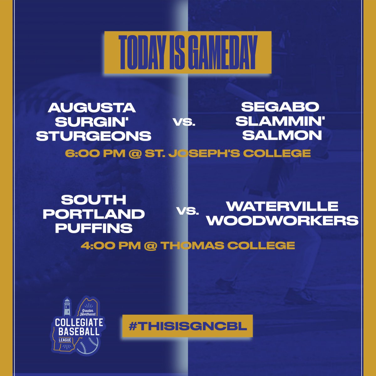 The road to glory starts today!

#GNCBL #ThisIsGNCBL #SummerBaseball